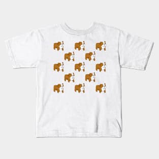 Bulldog pattern Kids T-Shirt